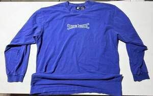 Vintage Starter Athletic Long Sleeve T-Shirt Blue Mens 2X Distressed